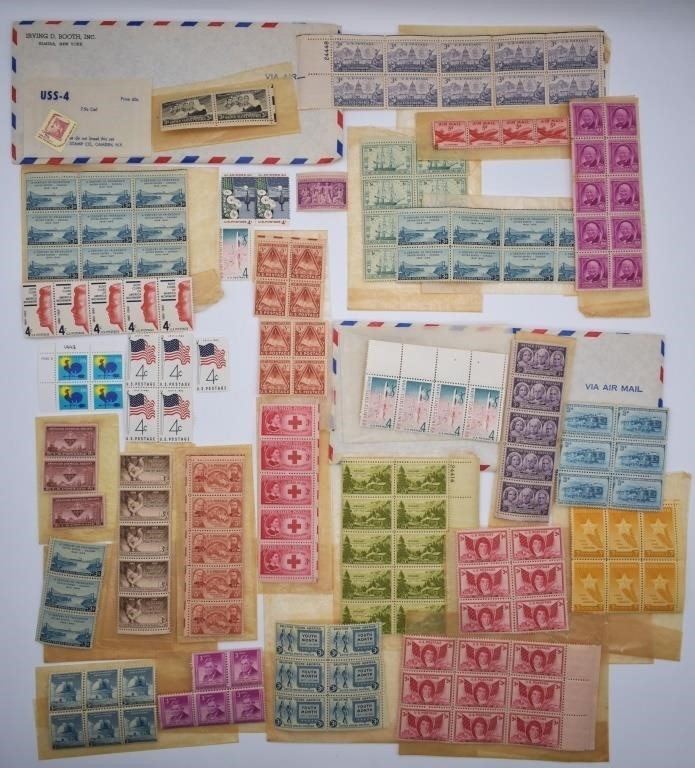 Group of Antique & Vintage US Postal Stamps