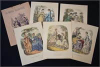 Group of Repro La Mode Illustree Fashion Plates