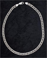 Sterling Silver Curb Chain Necklace