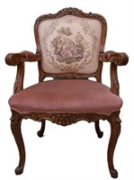 French Rococo Style Arm Chair