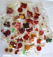 Collection of Colorful Vintage Buttons