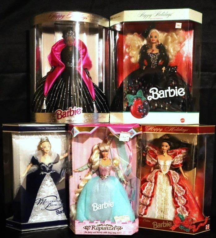 Vintage Fairytale & Holiday Collector Barbies (5)