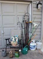 Multiple Garden Hooks, Lights, Folding Chair++