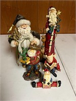 Santa Figurine Lot - Qty 5