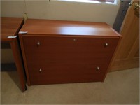 Wooden File Cabinet 37.5" x  16" x 26"