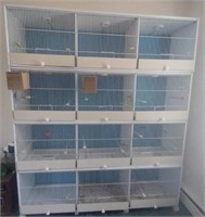 12 Compartment Breeding Cage-Finch/Canary/Sm.Parak