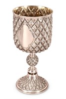 Impressive Victorian Sterling Silver Chalice,