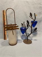 Two. Candleholder home decor.