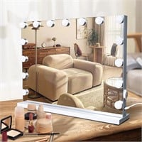 $80  SLIMOON Vanity Mirror  15 LED  3 Color  10X