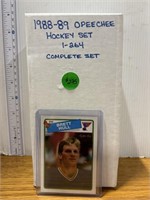 Complete 1988-89 OPEECHEE hockey set