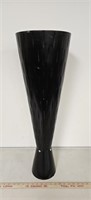 Large Black Wooden Vase- 30" Tall