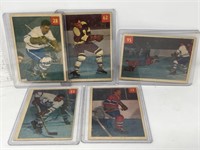 5 1954 Parkhurst hockey cards