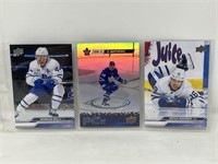 3 2024 Upperdeck Toronto Maple Leafs hockey cards