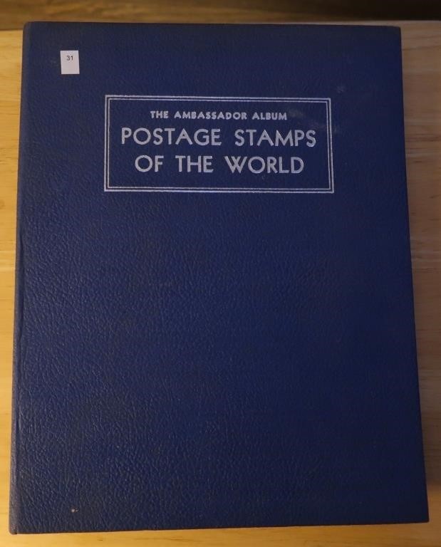 POSTAGE STAMPS OF THE WORLD FILLED W/STAMPS