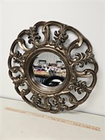 Large Decorative Mirror- Bronze Tone- 33" across
