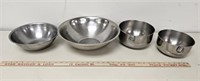 (4) Stainless Bowls