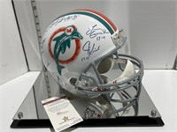 Autographed 1972 Miami Dolphins Helmet- 17-0