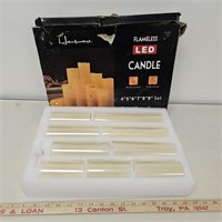 (9) New LED Flameless Candles- Has Box