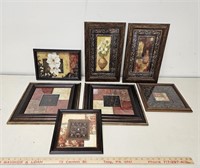 (7) Nice Framed Pictures- Variety of Sizes