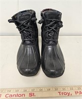 Sperry Black Half Zip Boots- Size 9- Lighty Worn