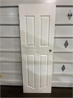 White interior door