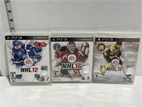 3 PlayStation 3 Games- NHL