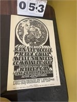 Jerry Garcia Venue Poster