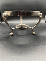 Footed Silver Plated Dish Holder