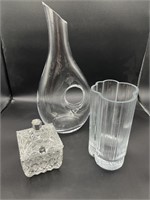 (3) Various Crystal/Glass Pieces