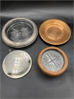 Copper & Silver Plated Ash Trays