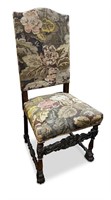 Late Victorian Tapestry Hall Chair,