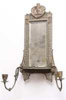 Neo Classical Brass Wall Mirror,