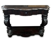 Late Victorian Mahogany Console Table,
