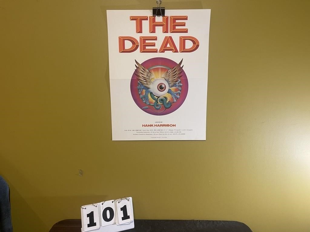 The Dead, a Book by Hank Harrison Poster