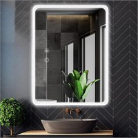 $129  20x28 Led Smart Bathroom Mirror with 3 Color