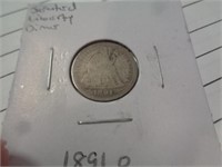 1891 - O SEATED LIBERTY HALF DIME