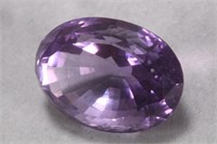 20.5ct Oval Amethyst Stone,