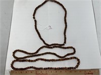 3 Amber beaded necklaces