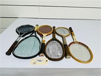 (6) Vintage Tennis Rackets