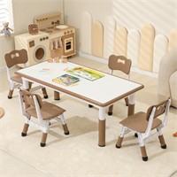 $150  Hulaibit Kids Adjustable Table & 4 Chairs Se