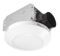 Bathroom exhaust fan with LED light