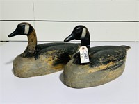 Pair of Wooden Canadian Geese Decoys