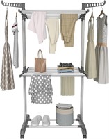 Bigzzia 3 Tier Rack  57 In  Stainless - Grey