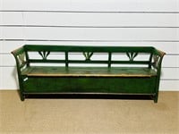 Painted Farmhouse Bench