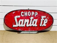 Double Sided Chopp Santa Fe Advertising Sign