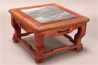 Chinese Marble Top Stand,