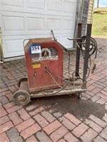 Lincoln arc welder as found with cart