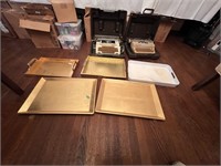LOT OF FIVE SERVING TRAYS