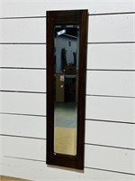 Oak Framed Beveled Mirror