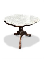Victorian Marble Top Occasional Table,